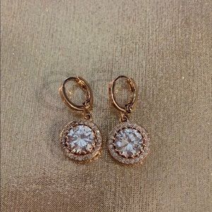 Rose Gold Sparkle Earrings